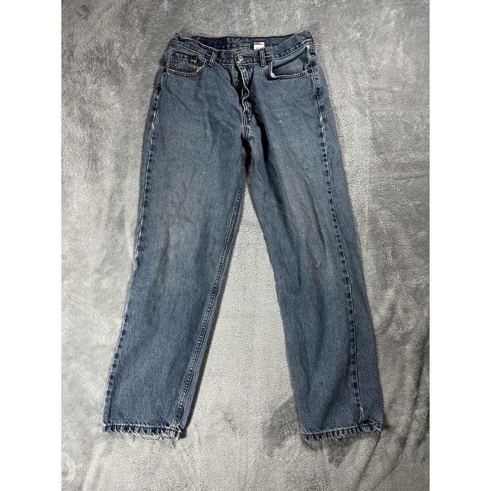 Vintage Levis 560 Jeans Womens 12s Loose Fit Straight 560 Light Wash Y2K